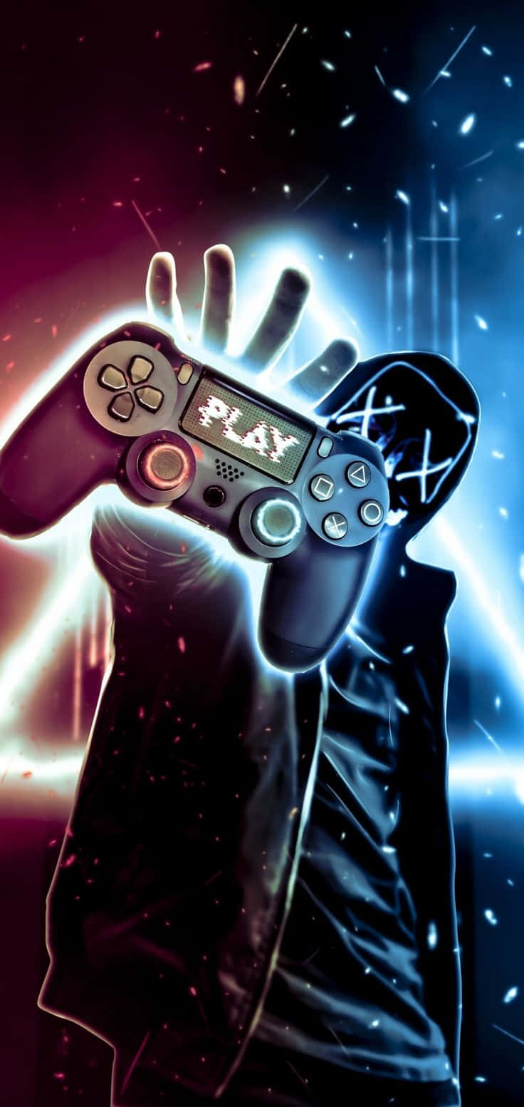 Gaming Inspired Controller Art Wallpaper