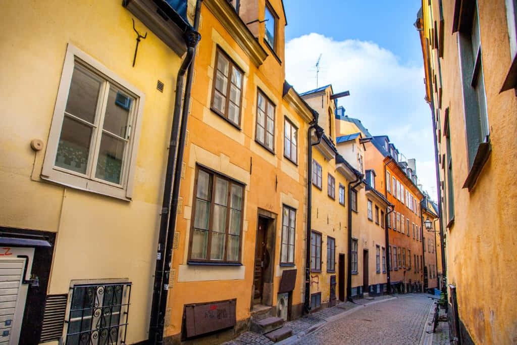 Gamla Stan Historic Houses Wallpaper