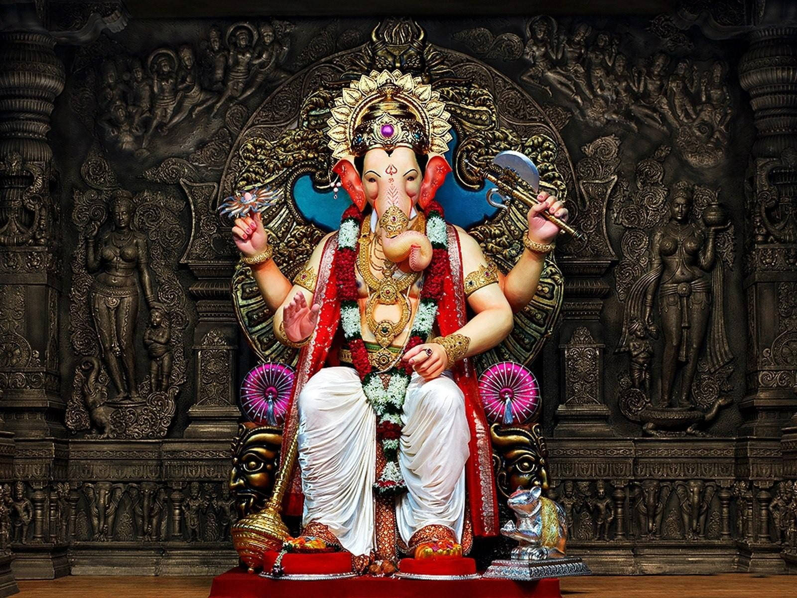 Ganesh Ji Hd Giant Statue Wallpaper