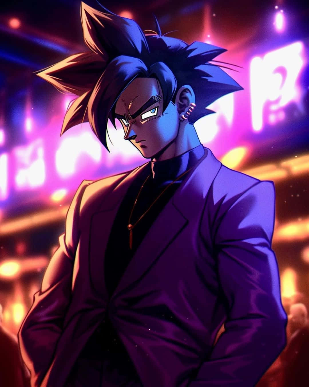 Gangster Goku Artwork Wallpaper