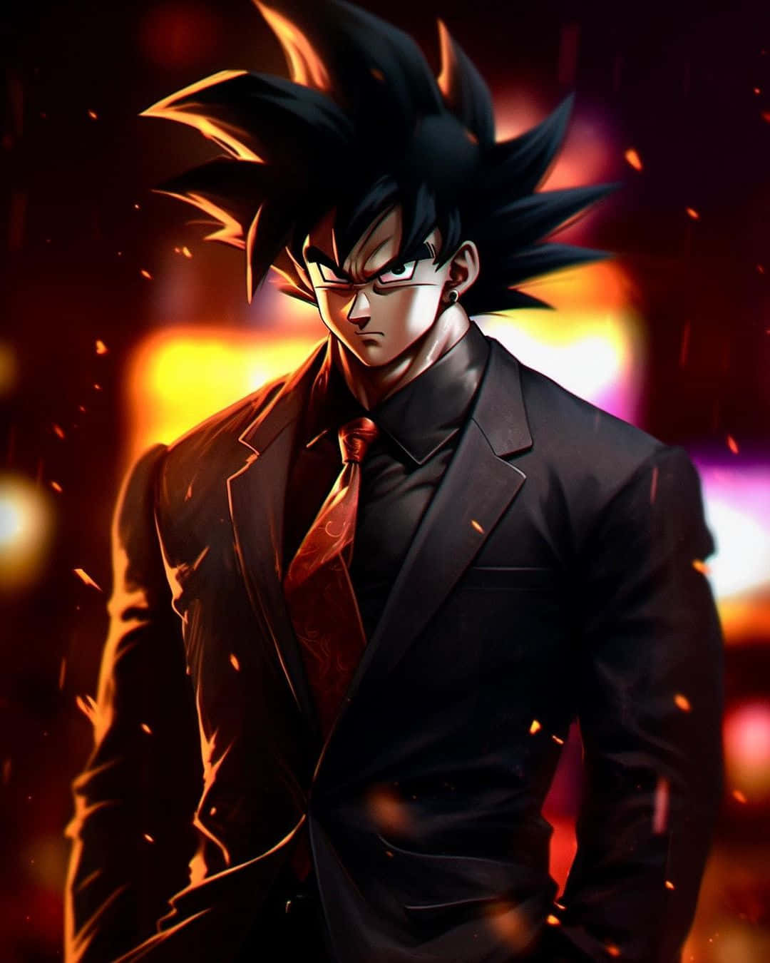 Gangster Goku Artwork Wallpaper