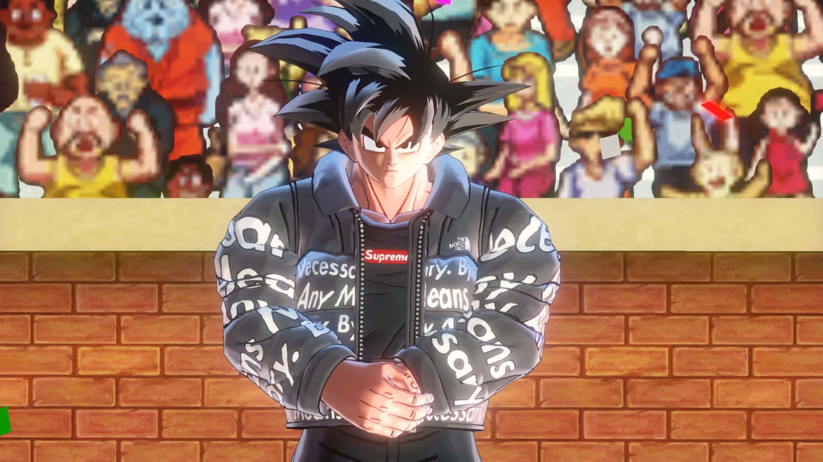 Gangster Goku Stylish Attire Wallpaper