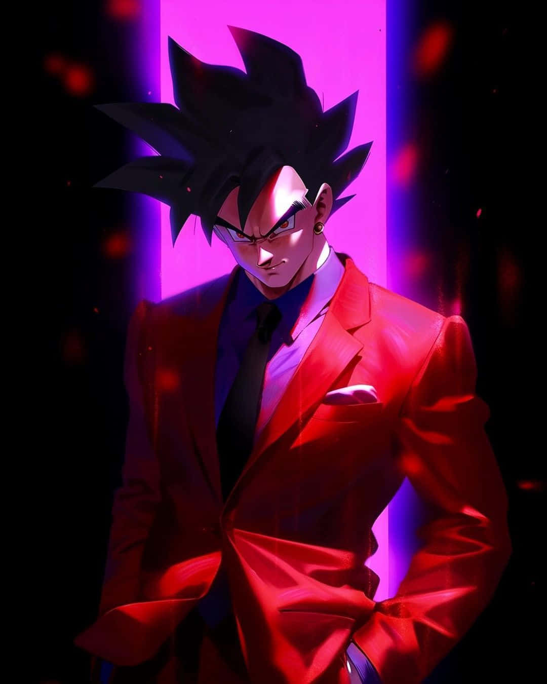 Gangster Gokuin Red Suit Wallpaper