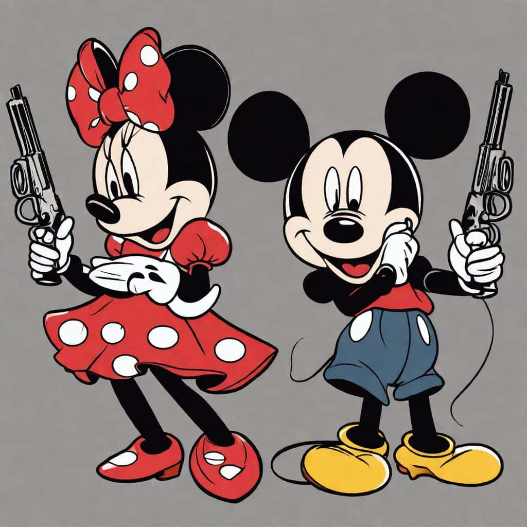 Gangster Mickeyand Minnie Wallpaper