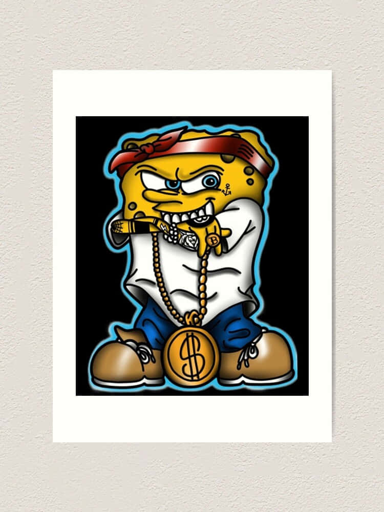 Gangster Spongebob Artwork Wallpaper