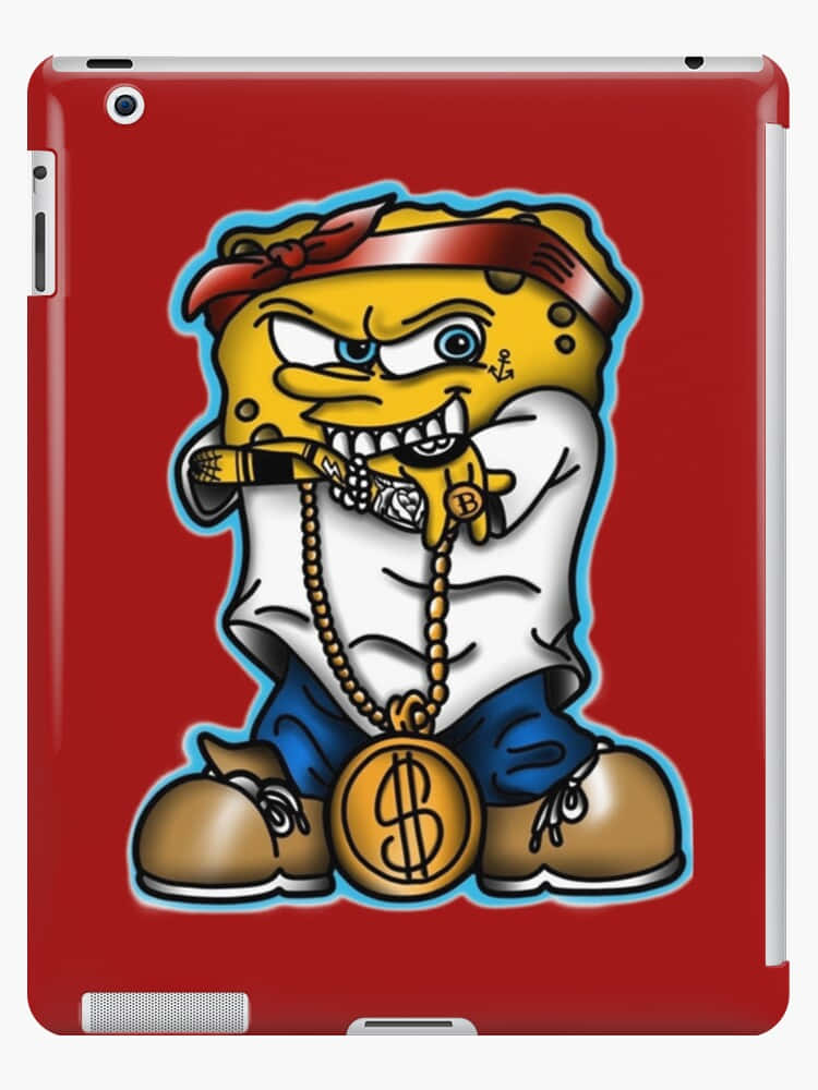 Gangster Spongebob Tablet Case Wallpaper