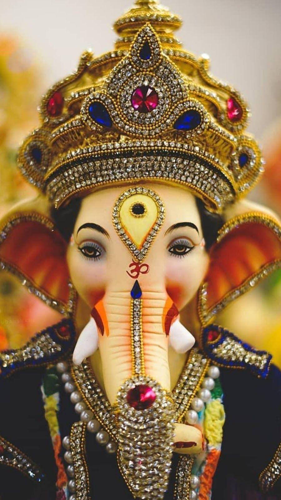 Ganpati Hd Front View Wallpaper