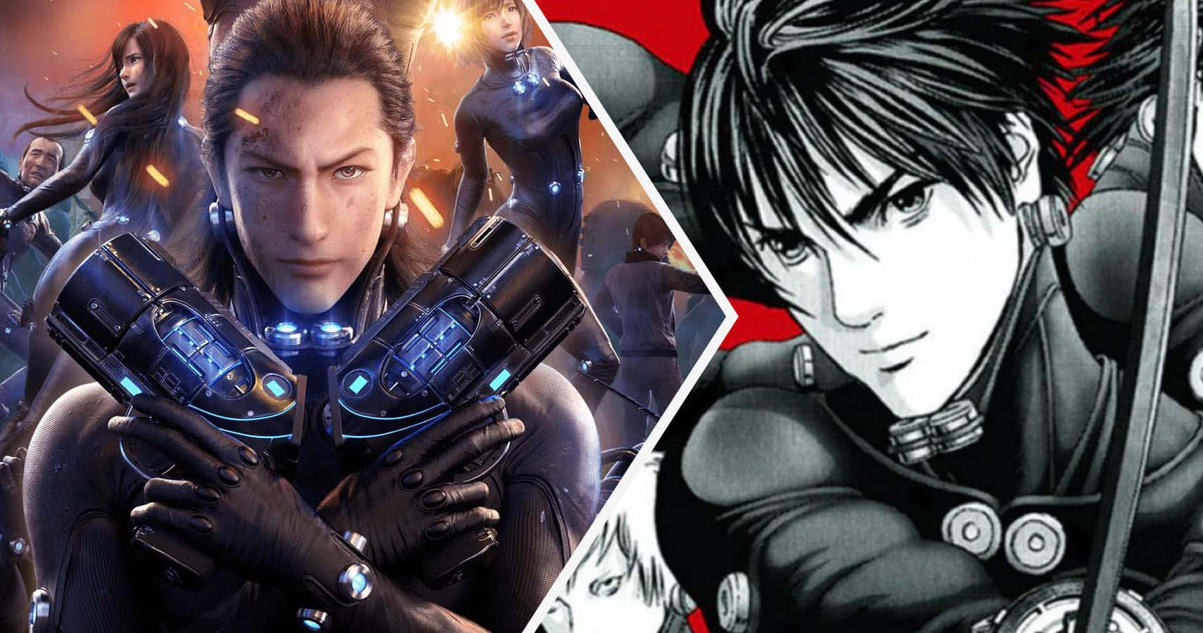 Gantz Live Action Versus Manga Comparison Wallpaper