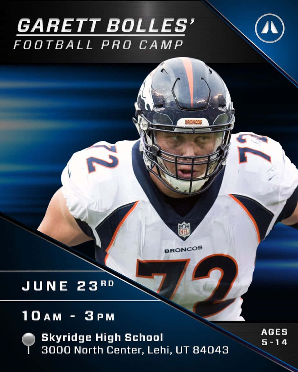 Garett Bolles Football Pro Camp Poster Wallpaper