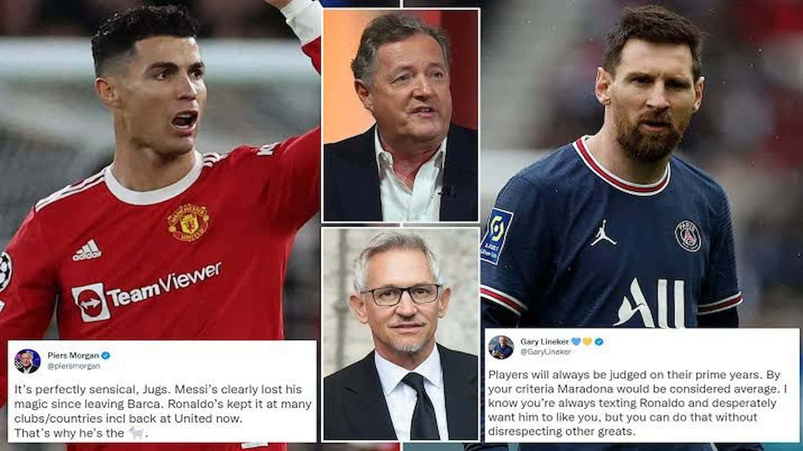 Gary Lineker Piers Morgan Tweets Wallpaper