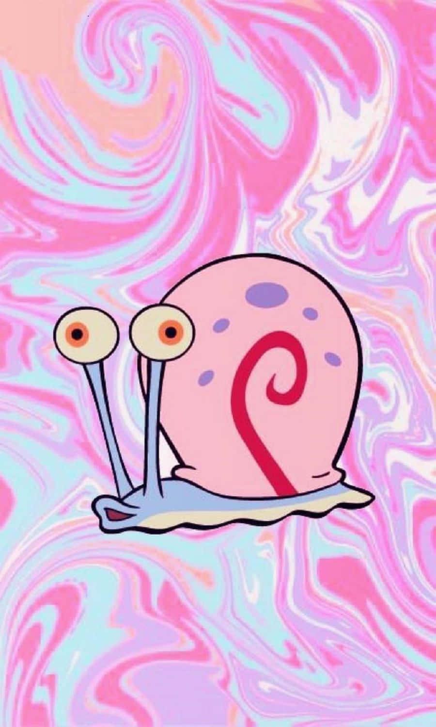 Gary The Snail Smiling Wallpaper