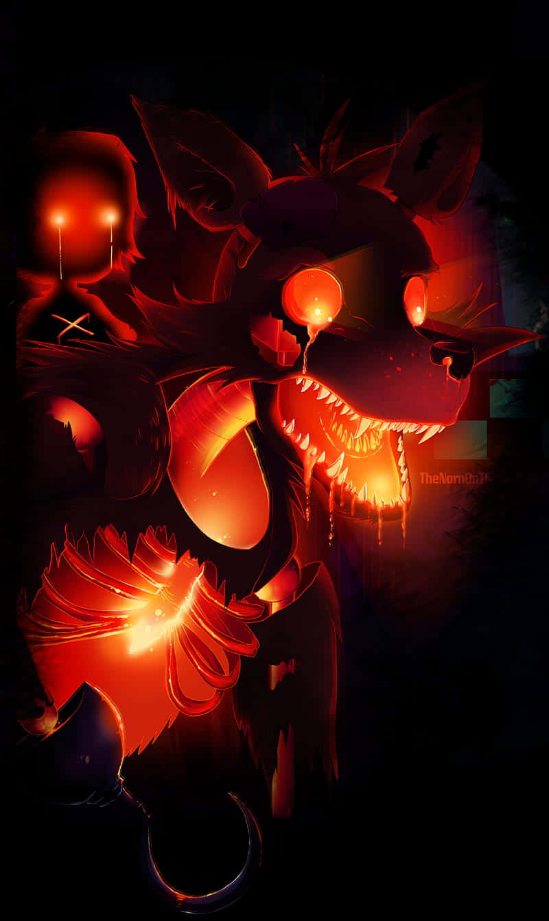 Gaseous Glow From The Lovely Foxy From Five Night's At Freddy's Wallpaper