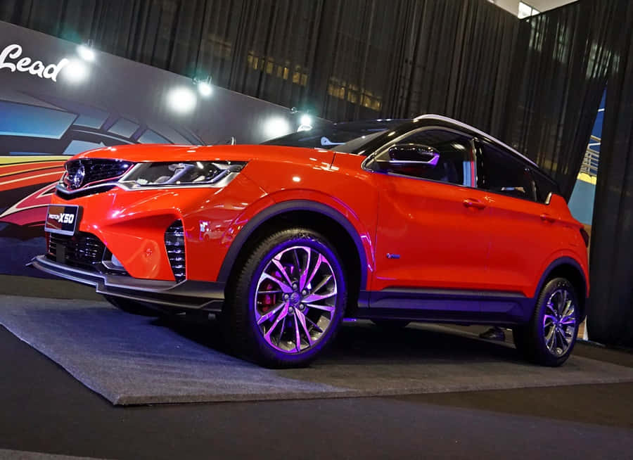 Geely Boyue Pro Display At Auto Show Wallpaper