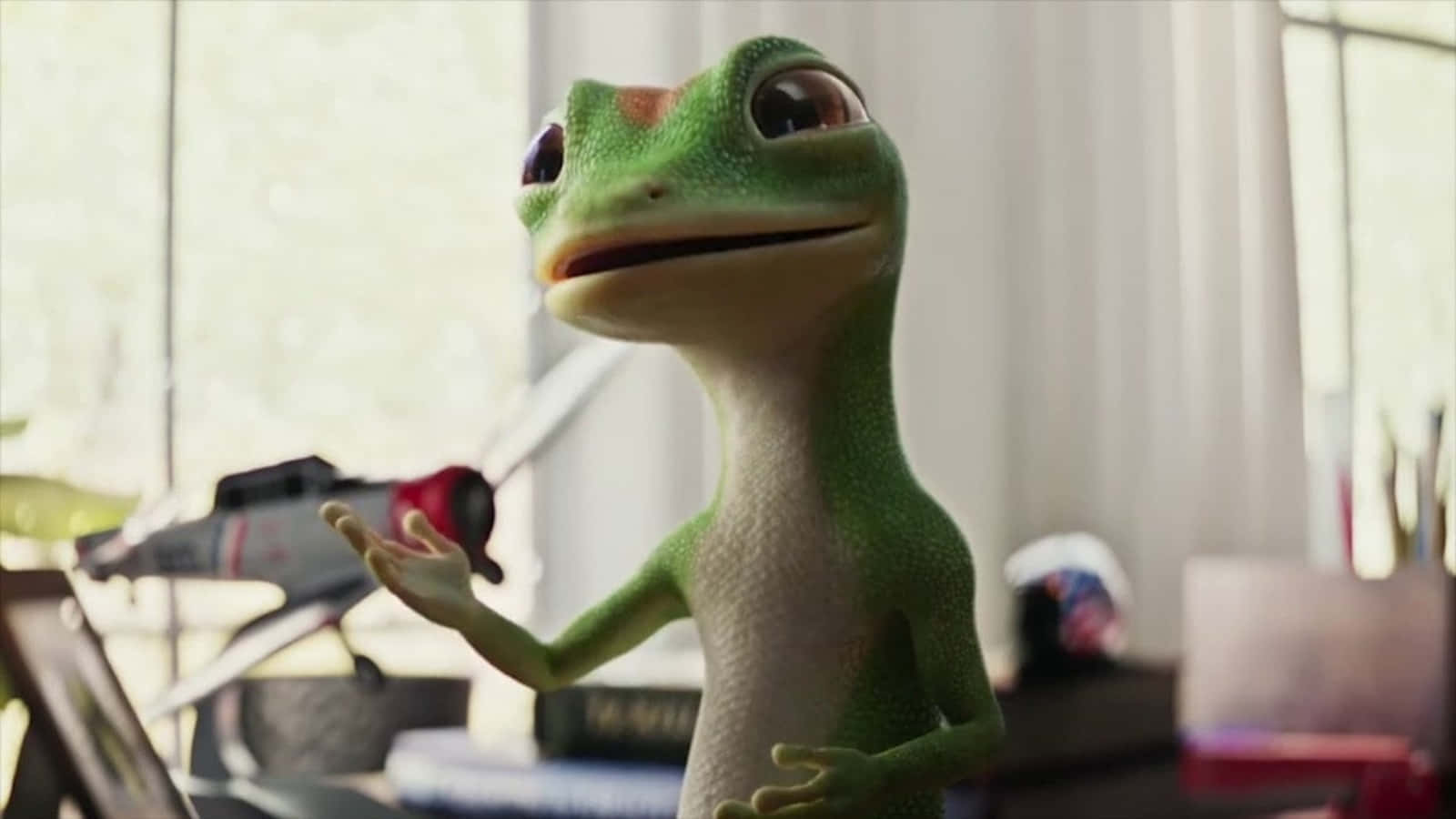 Geico Mascot Office Scene Wallpaper