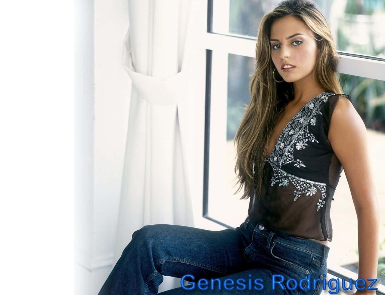 Genesis Rodriguez Stunning In A Photoshoot Wallpaper