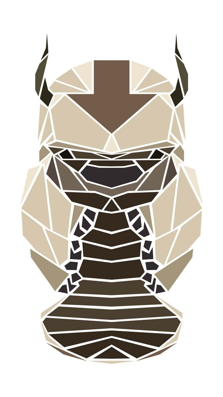 Geometric Art Of Appa From Avatar Wallpaper