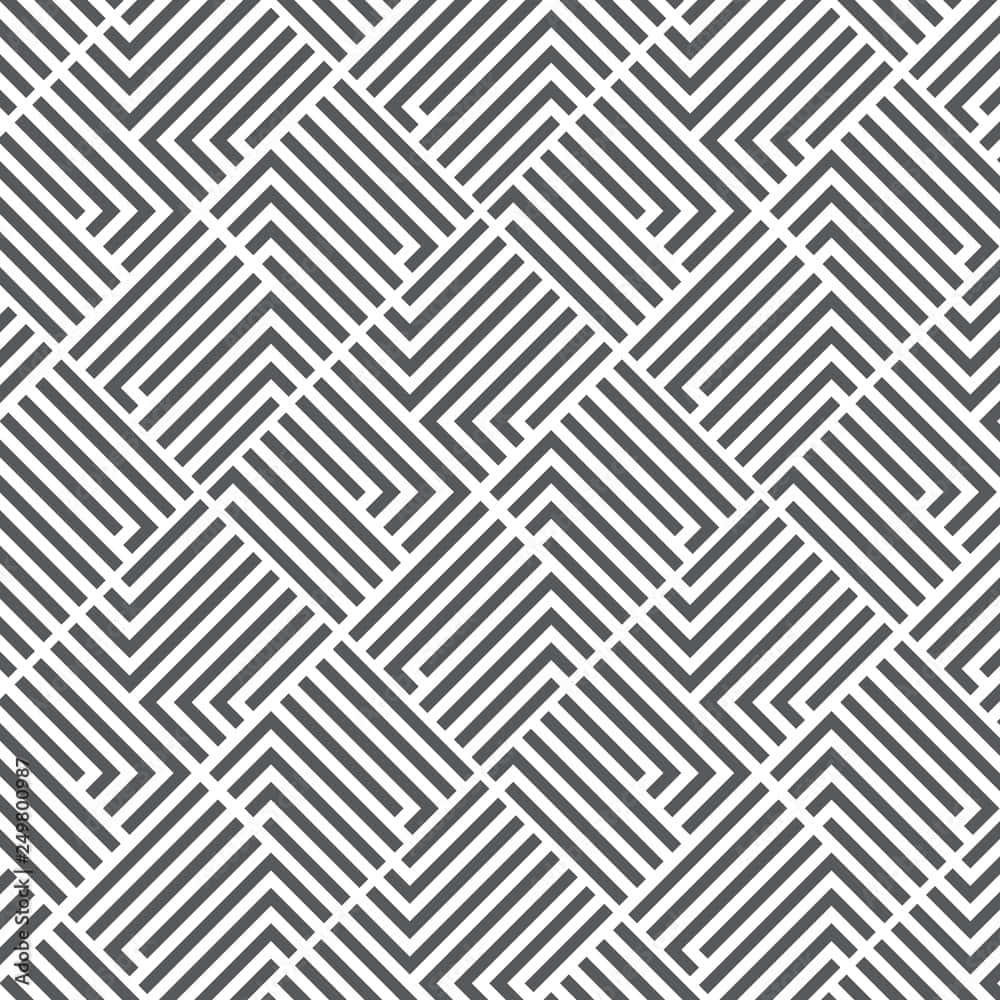 Geometric Black White Pattern Wallpaper