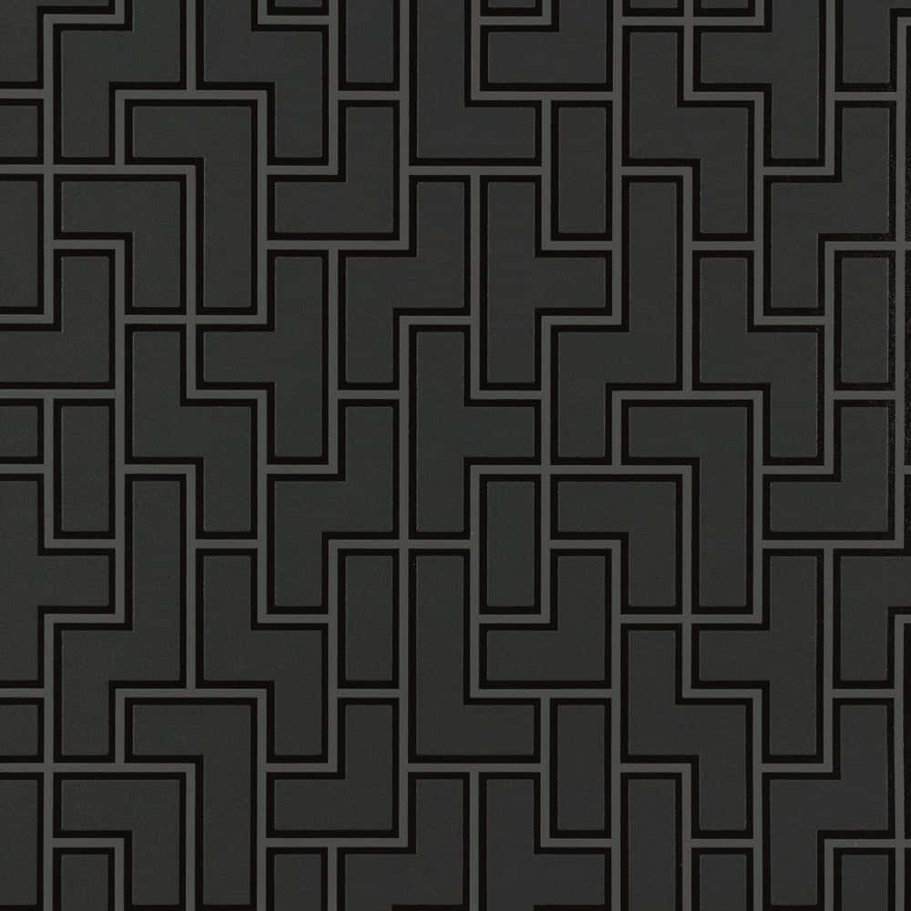 Geometric Maze Pattern Wallpaper