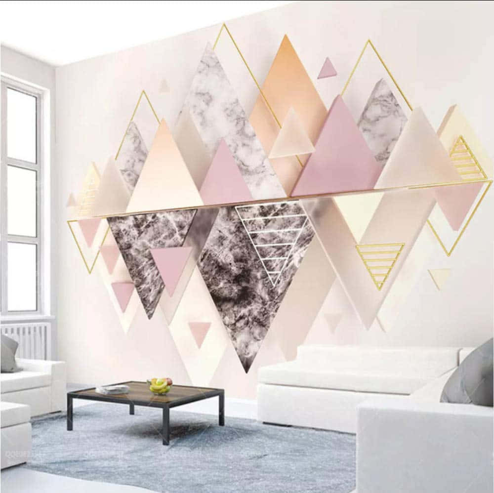 Geometric Triangle Wall Art Wallpaper