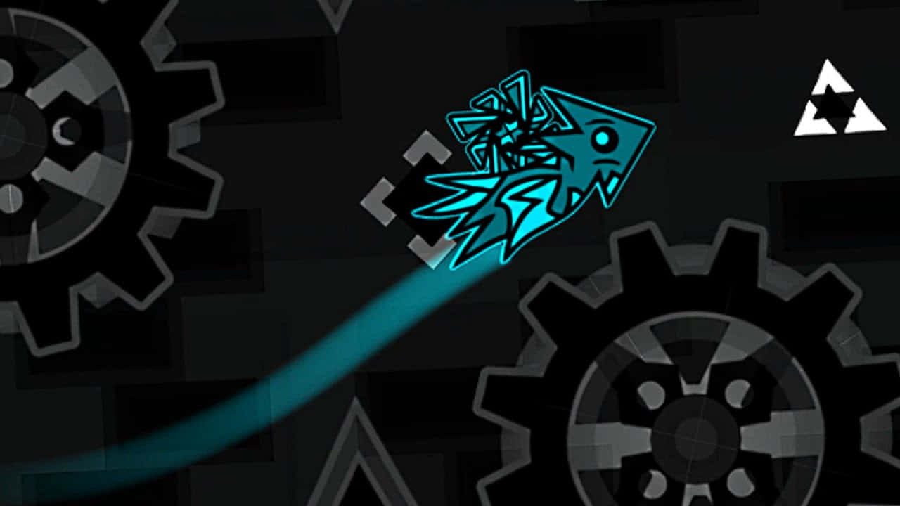 Geometry Dash Gears Level Wallpaper