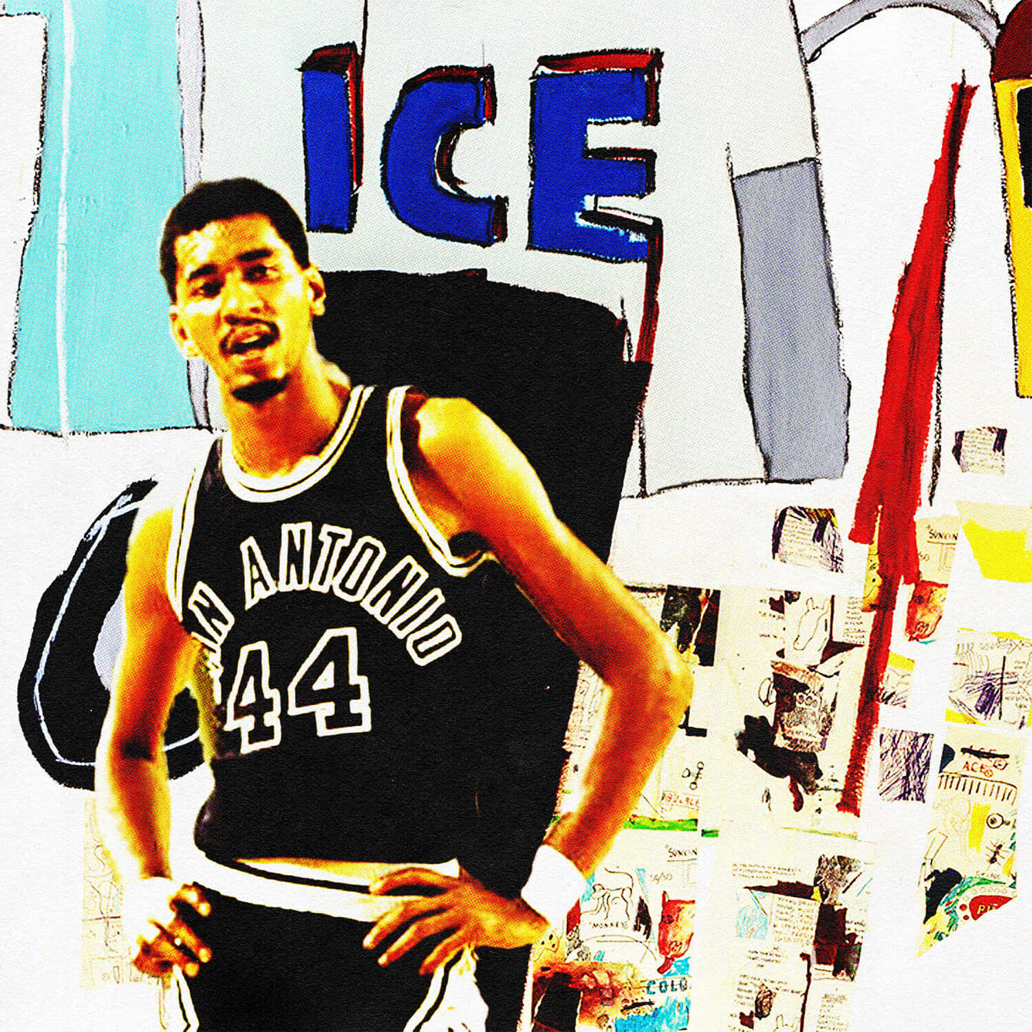 George Gervin Abstract Art Design Wallpaper