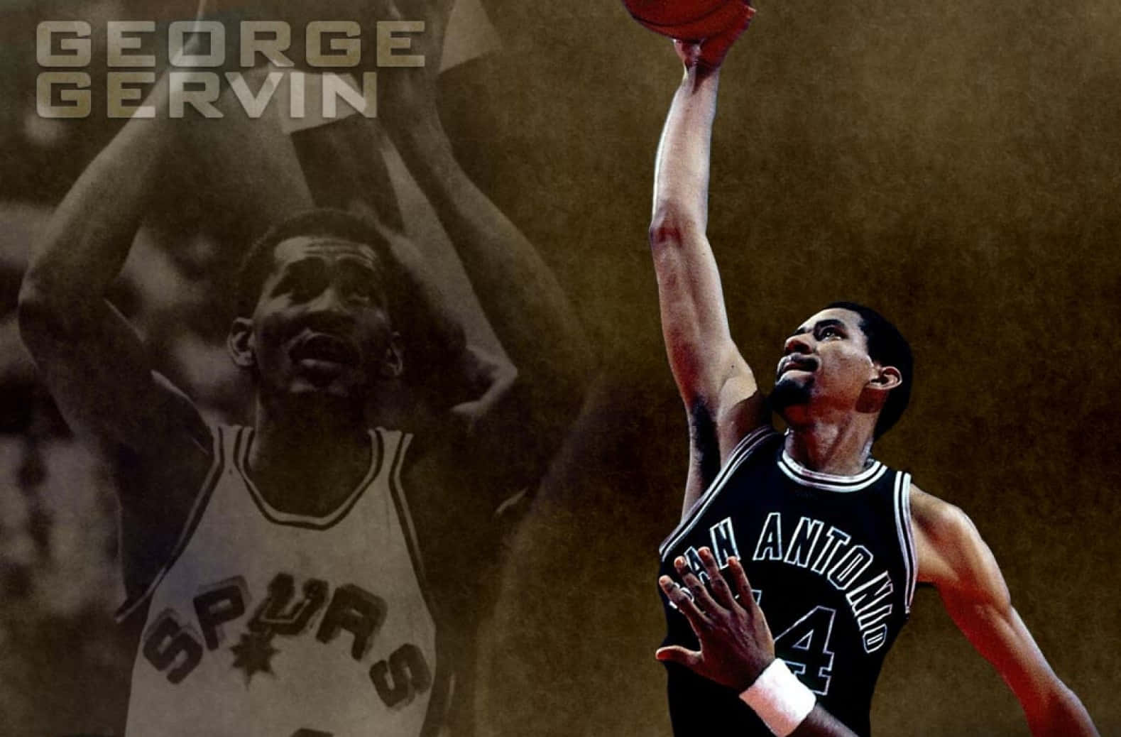 George Gervin Nba Cool Wallpaper Wallpaper