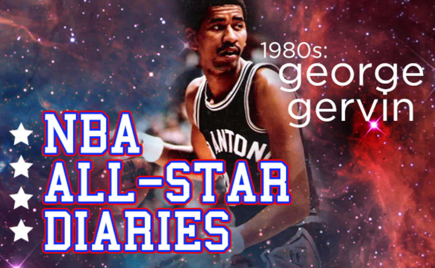 George Gervin Nba Galaxy Edit Wallpaper