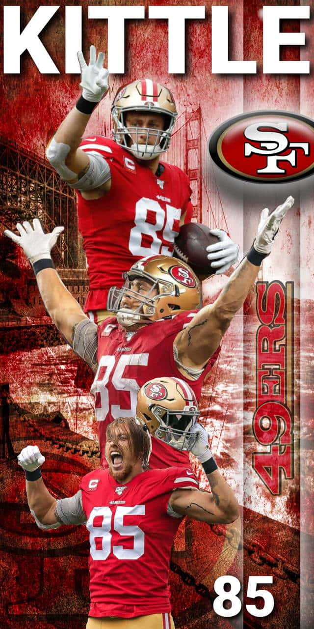 George Kittle Breaks Free. Wallpaper