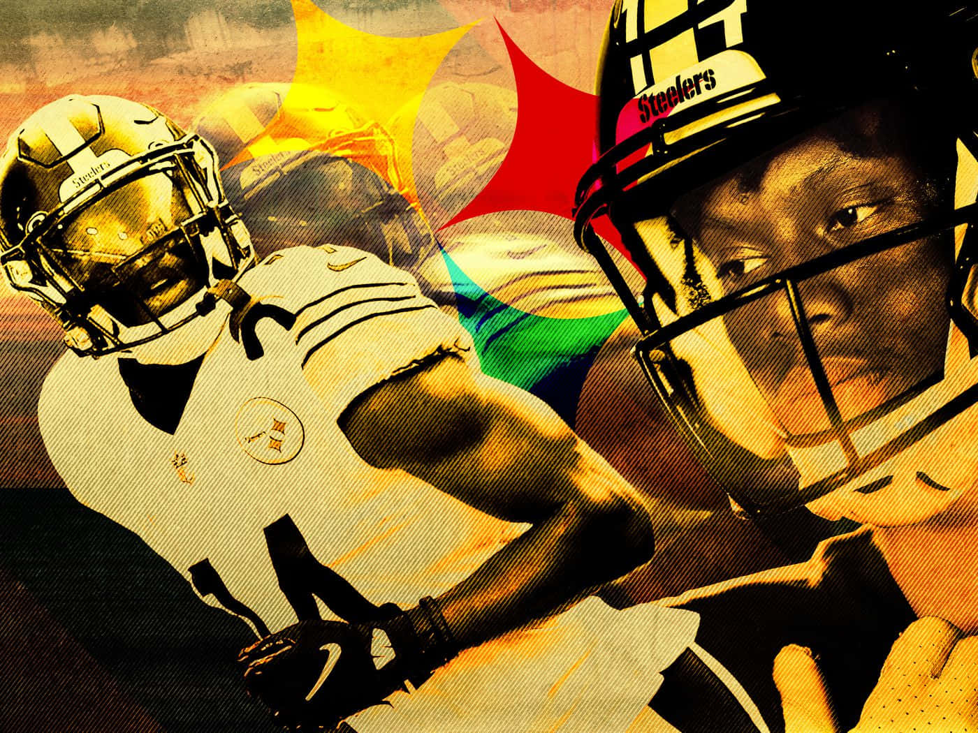 George Pickens Steelers Artistic Portrait Wallpaper