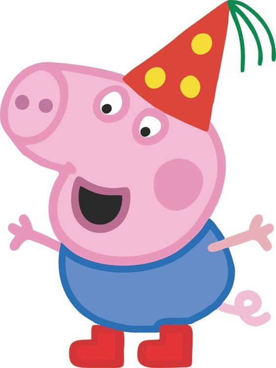 George Pig Is Ready For A New Adventure! Wallpaper