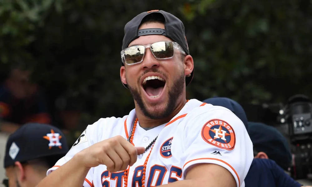 George Springer Houston Astros Wearing Sunglass Wallpaper