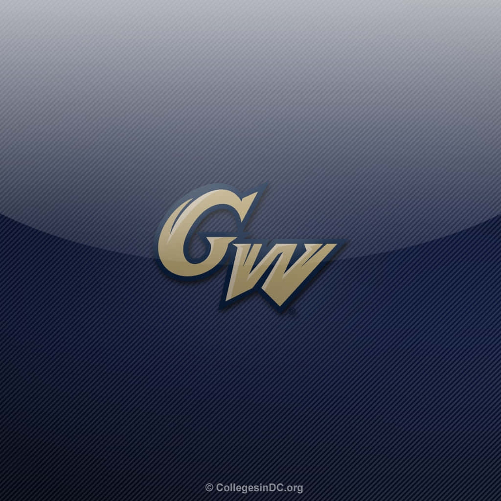 George Washington University Logo In Blue Wallpaper