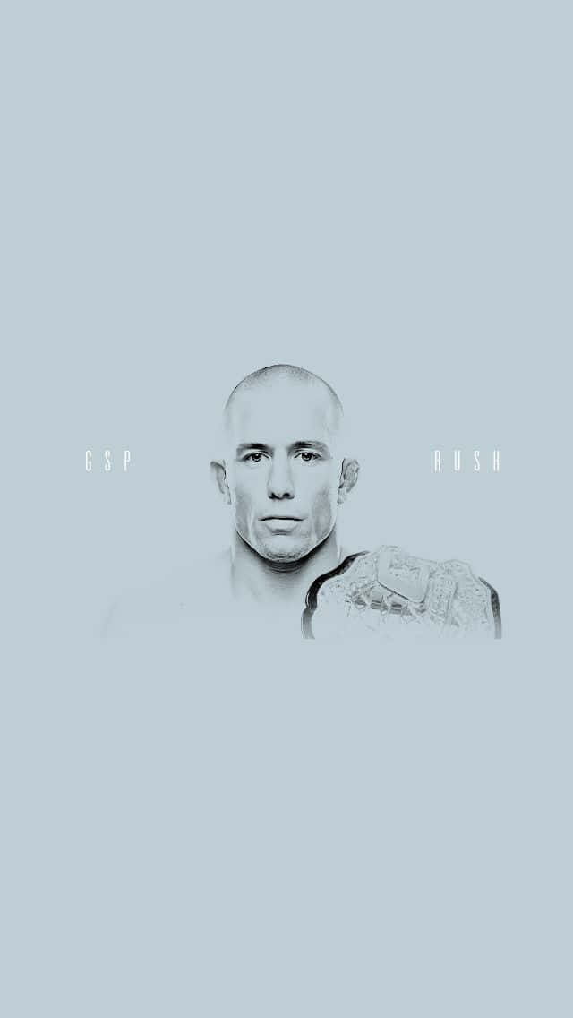 Georges St-pierre Minimalist Fan Art Portrait Wallpaper