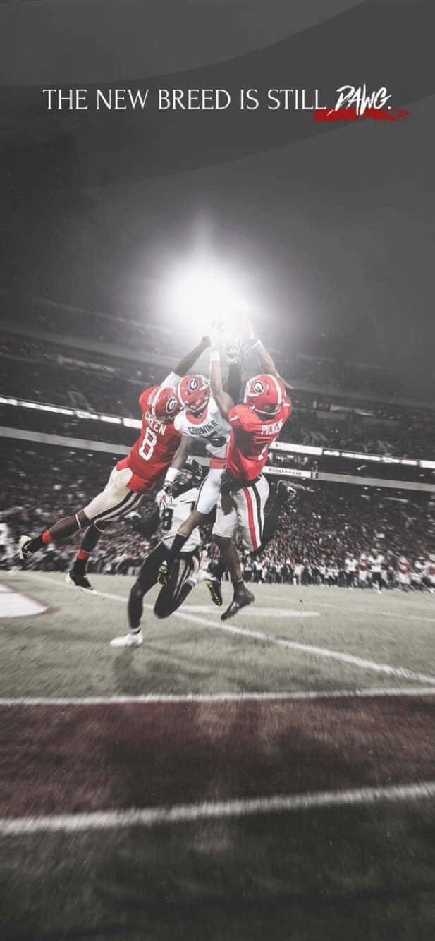 Georgia Bulldogs Phone Touch Down Catch Wallpaper