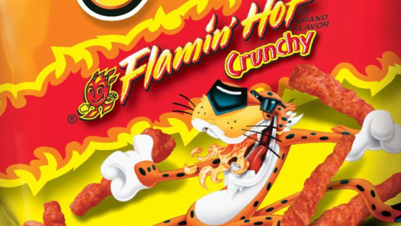 Get Addicted To The Spicy Flavour Of Hot Cheetos Wallpaper