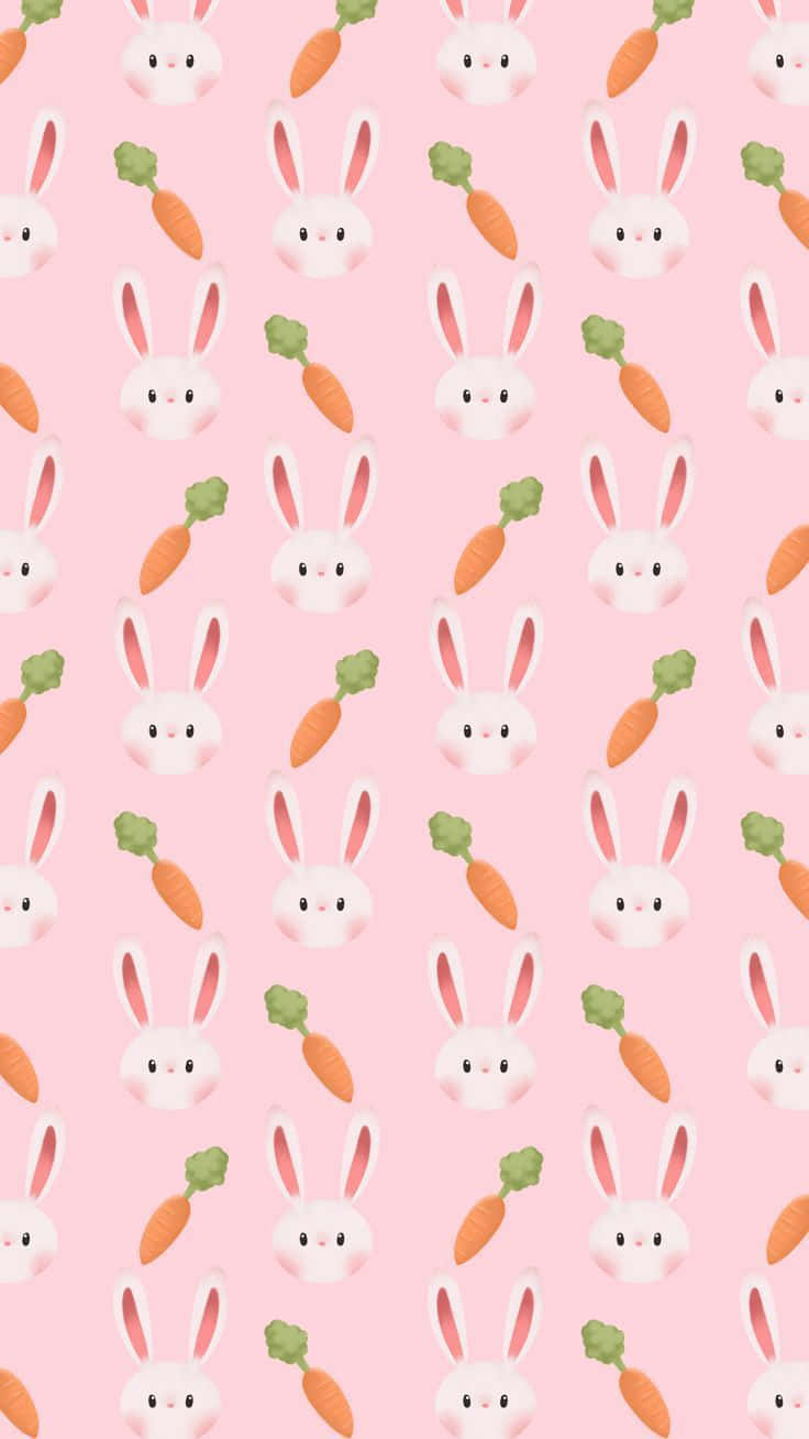 Get Creative With This Kawaii Bunny Wallpaper! Wallpaper