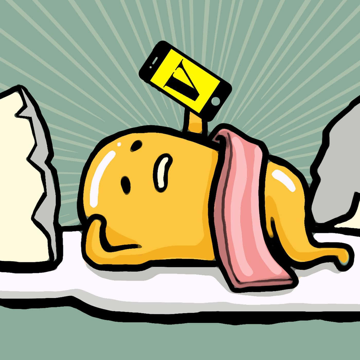 Get Into The Lazy Vibes With Big Gudetama! Wallpaper