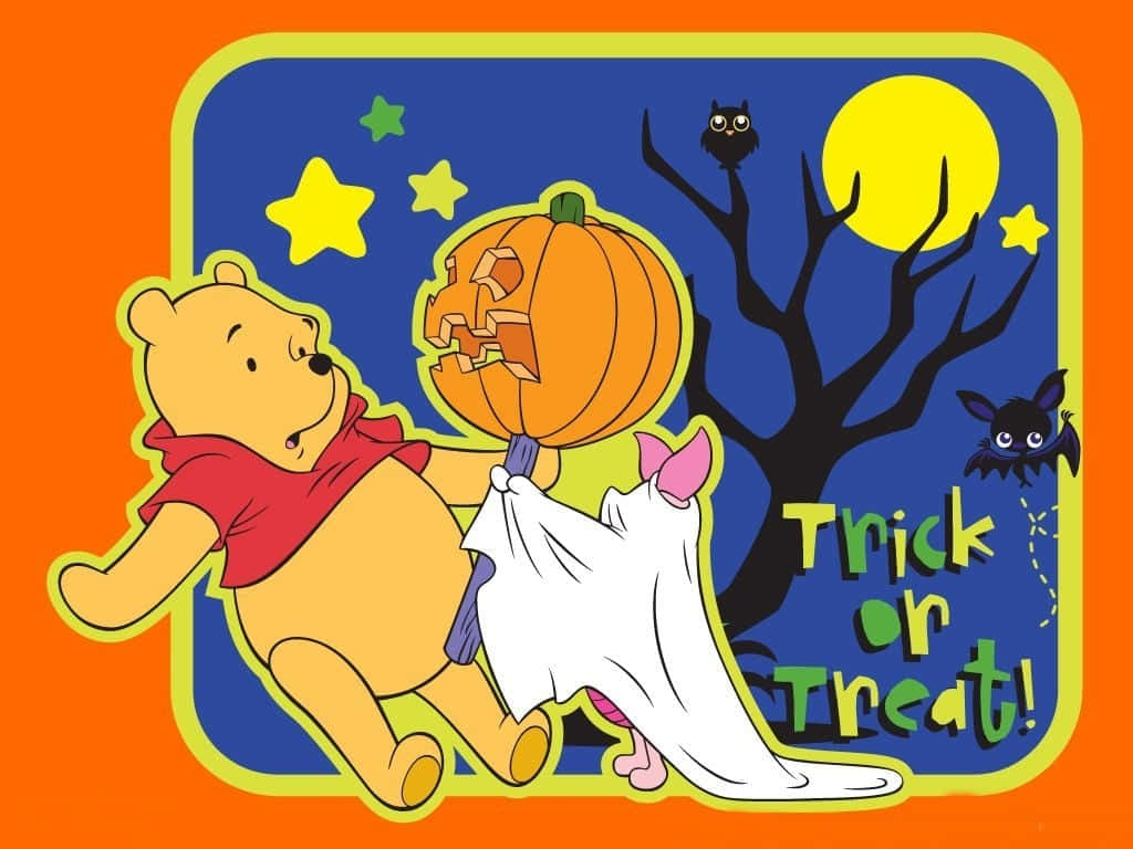 Get Into The Spooky Spirit With Winnie The Pooh! Wallpaper