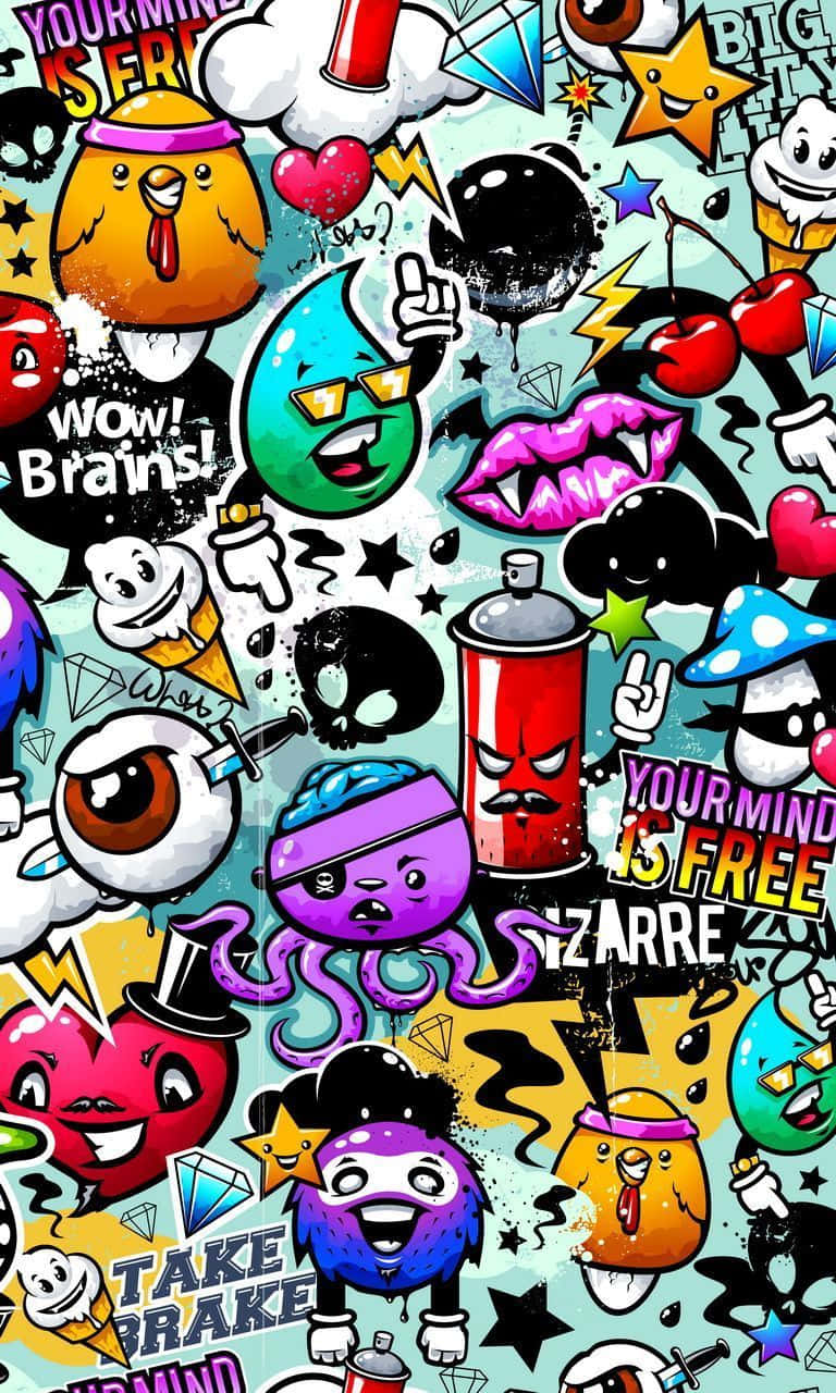 Get Lost In The Beauty Of Graffiti Art Wallpaper