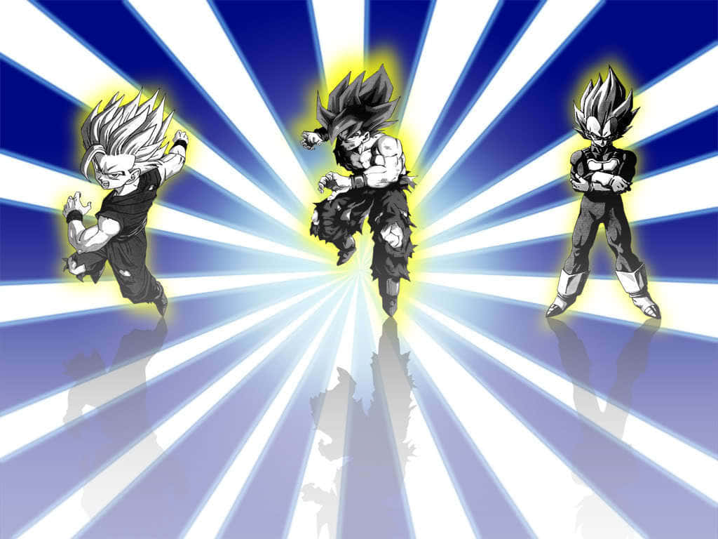 Get Ready For Battle With Your New Goku And Vegeta Iphone. Wallpaper