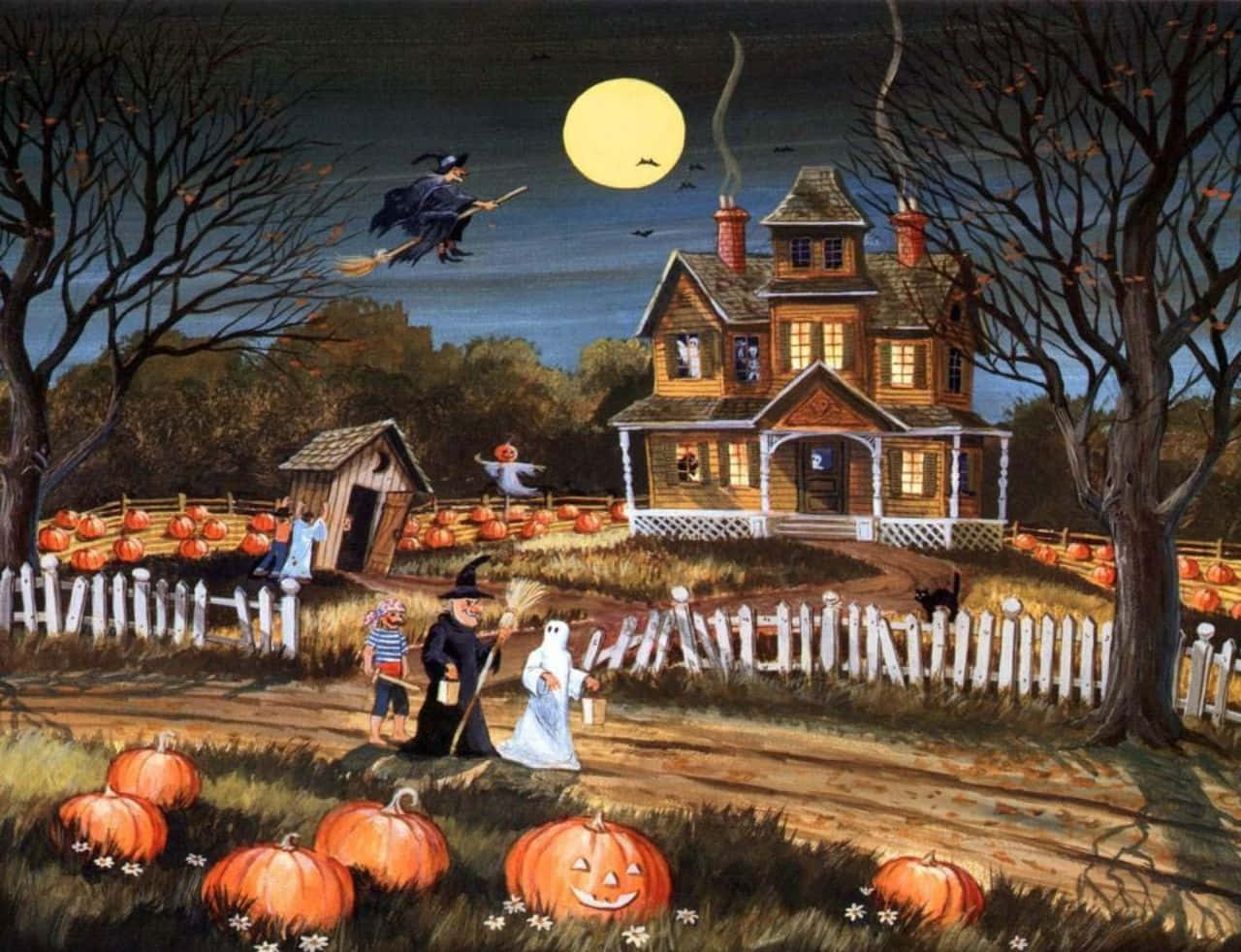 Get Ready For Spooky Fun This Trick-r-treating Season Wallpaper