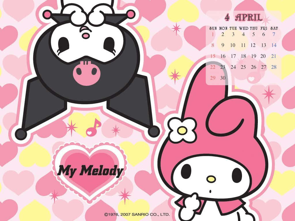 Get Ready For The Sweetest Work With My Melody Laptop! Wallpaper