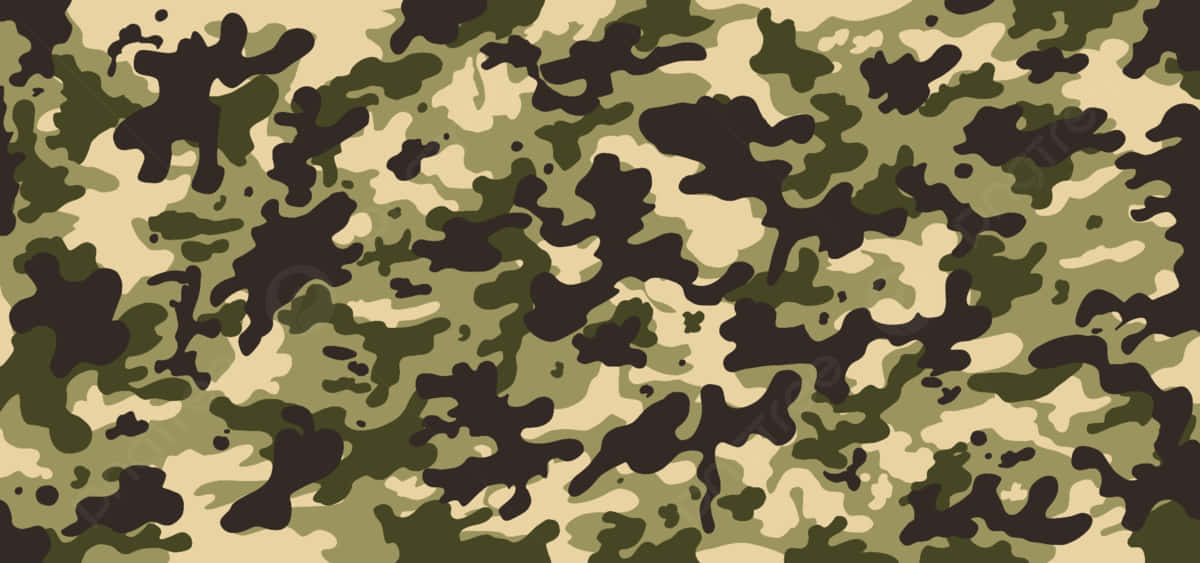 Get Ready To Blend In With The Great Outdoors In Our Rugged Olive Green Camo. Wallpaper