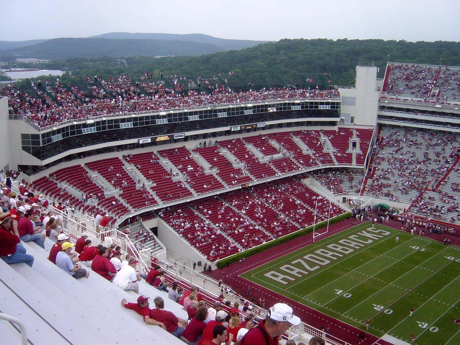 Get Ready To Cheer On The Arkansas Razorbacks Wallpaper