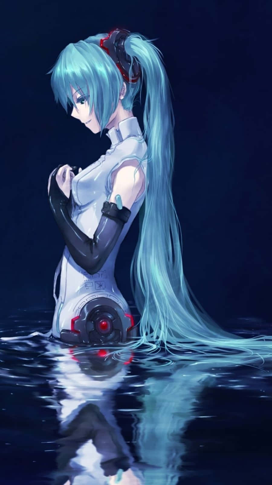 Get Ready To Connect With The World Around You – Hatsune Miku Phone Wallpaper