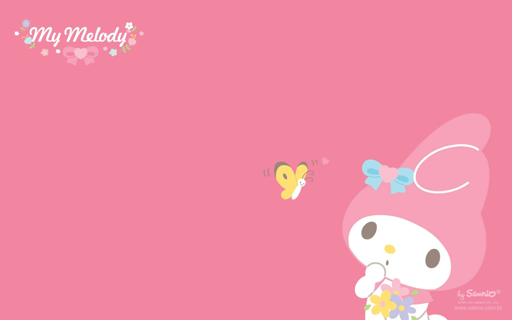 Get Ready To Explore The Digital World With My Melody Laptops! Wallpaper