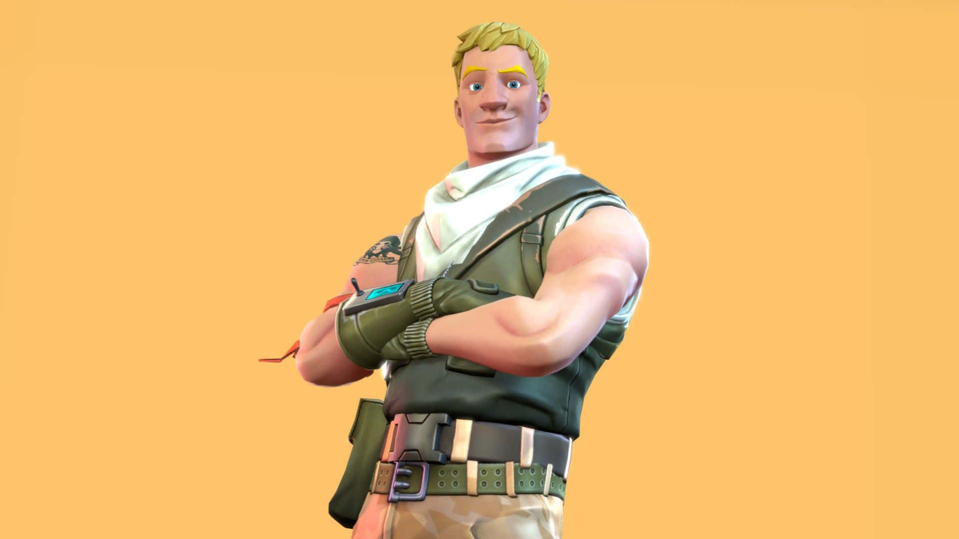 Get Ready To Play – Jonesy Of Fortnite Wallpaper