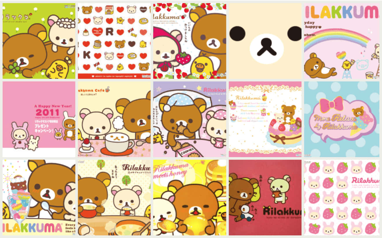 Get Ready To Smile: Adorable Kawaii Rilakkuma Wallpaper