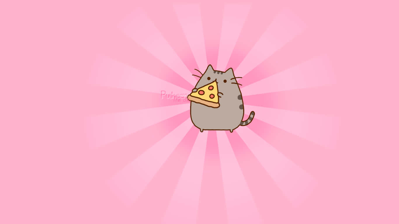 Get Setup With Pusheen Pc Wallpaper