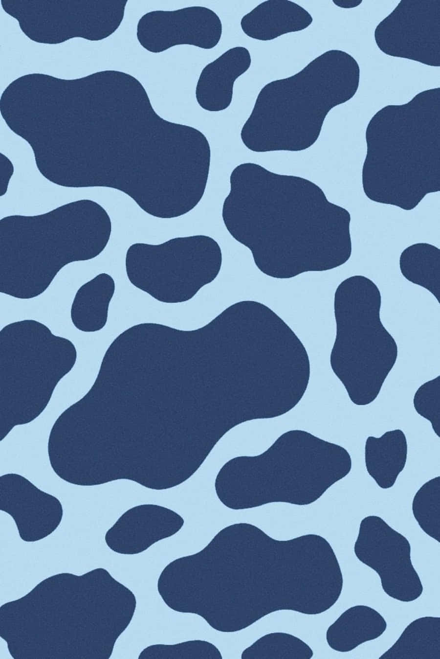 Get Spotted In Style With Blue Cow Print Wallpaper